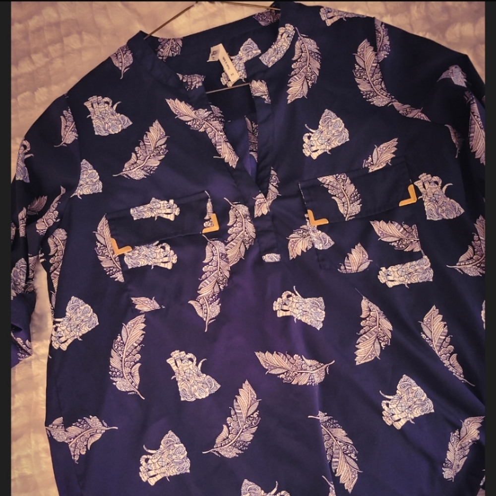 Women's Navy Blouse